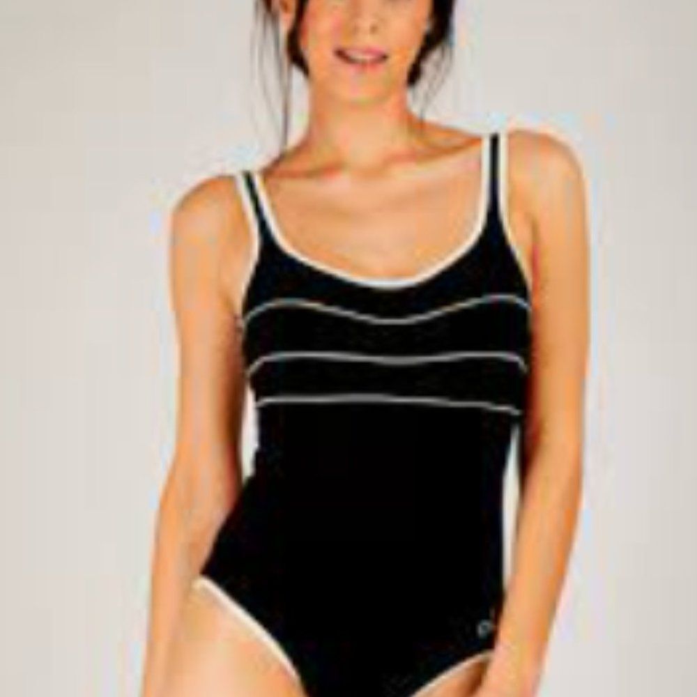 NWT Livia Monte Carlo Black high cut one piece suit